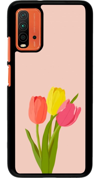 Xiaomi Redmi 9T Case Hülle - Spring 23 tulip trio