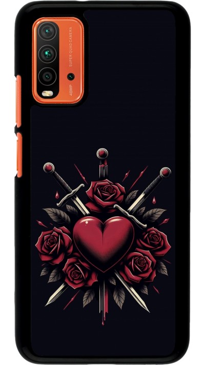 Xiaomi Redmi 9T Case Hülle - Valentine 2024 gothic love