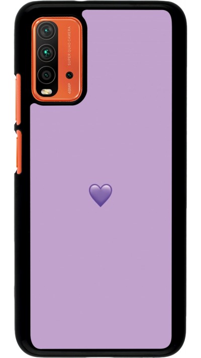 Xiaomi Redmi 9T Case Hülle - Valentine 2023 purpule single heart
