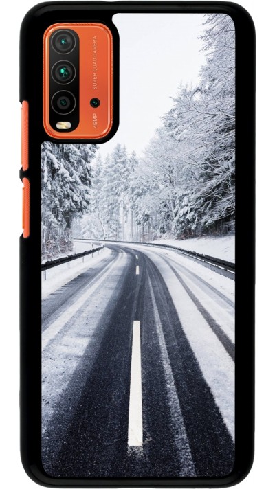 Xiaomi Redmi 9T Case Hülle - Winter 22 Snowy Road