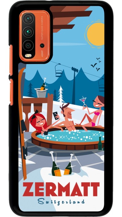 Xiaomi Redmi 9T Case Hülle - Zermatt Mountain Jacuzzi