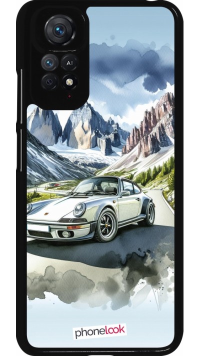Xiaomi Redmi Note 11 / 11S Case Hülle - Porsche 911 Berg Aquarell