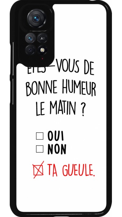 Xiaomi Redmi Note 11 / 11S Case Hülle - Bonne humeur matin