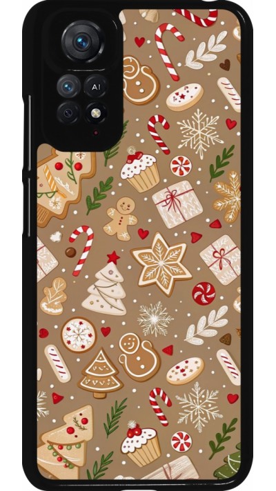Xiaomi Redmi Note 11 / 11S Case Hülle - Christmas 25 Pattern Ginger Cookie