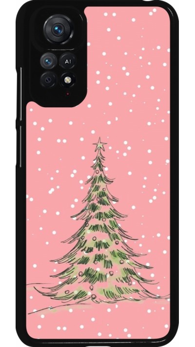 Xiaomi Redmi Note 11 / 11S Case Hülle - Christmas 25 Pink Tree