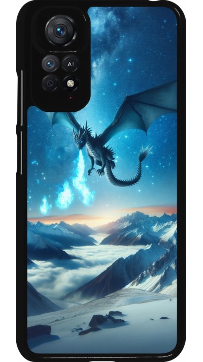 Xiaomi Redmi Note 11 / 11S Case Hülle - Drache nächtliche Berg