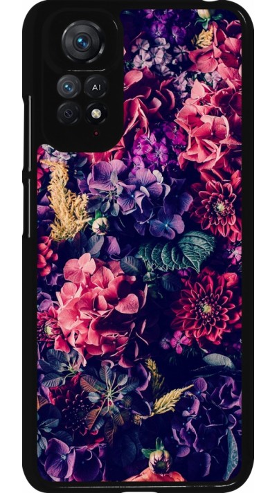 Xiaomi Redmi Note 11 / 11S Case Hülle - Flowers Dark