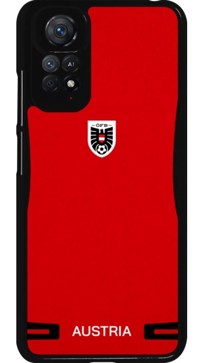 Xiaomi Redmi Note 11 / 11S Case Hülle - O?sterreich 2026 personalisierbares Fussballtrikot