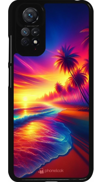Xiaomi Redmi Note 11 / 11S Case Hülle - Strand Sonnenuntergang auffällig