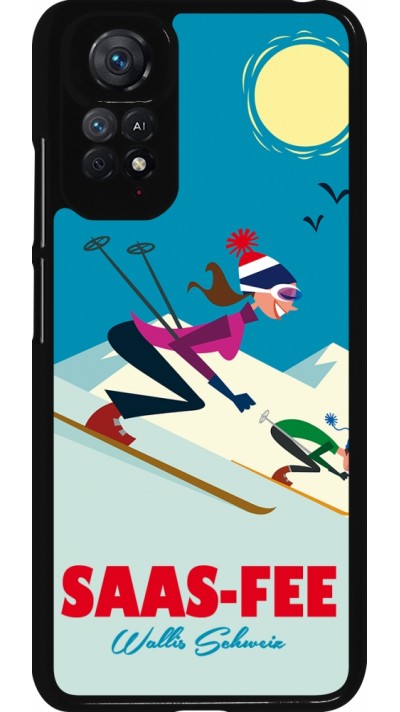 Xiaomi Redmi Note 11 / 11S Case Hülle - Saas-Fee Ski Downhill