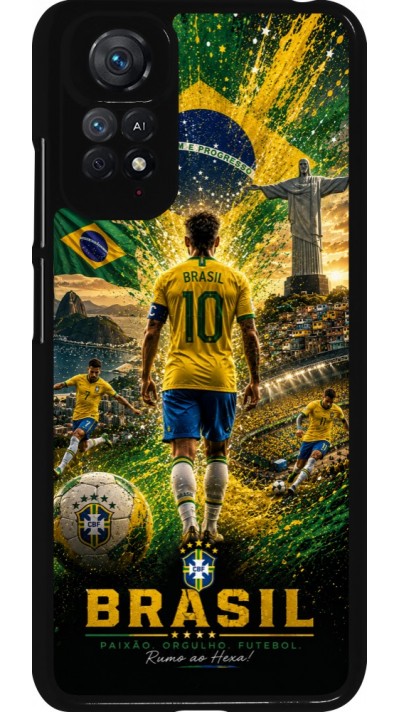 Xiaomi Redmi Note 11 / 11S Case Hülle - Fussball Brasilien splash 2026