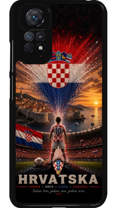 Xiaomi Redmi Note 11 / 11S Case Hülle - Fussball Kroatien splash 2026