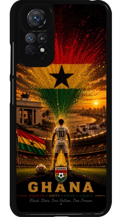 Xiaomi Redmi Note 11 / 11S Case Hülle - Fussball Ghana splash 2026