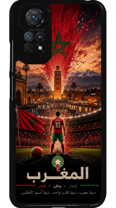 Xiaomi Redmi Note 11 / 11S Case Hülle - Fussball Marokko splash 2026