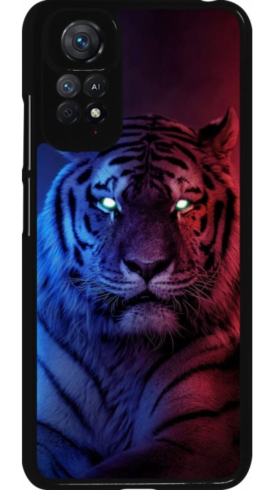 Xiaomi Redmi Note 11 / 11S Case Hülle - Tiger Blue Red