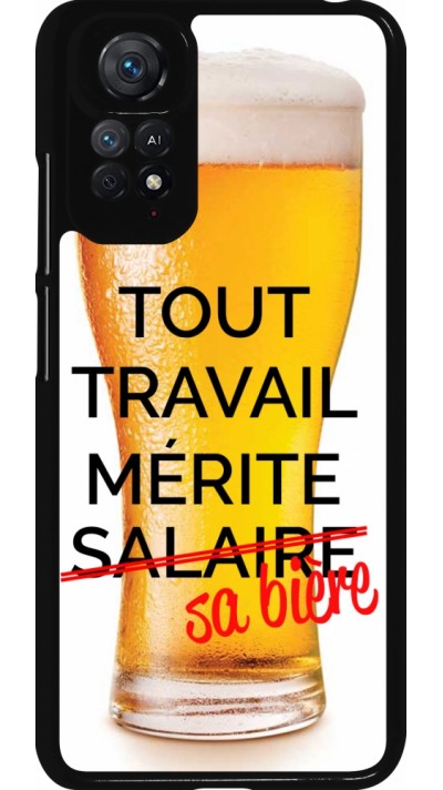 Xiaomi Redmi Note 11 / 11S Case Hülle - Tout travail mérite sa bière