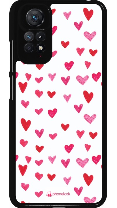 Xiaomi Redmi Note 11 / 11S Case Hülle - Valentine 2022 Many pink hearts
