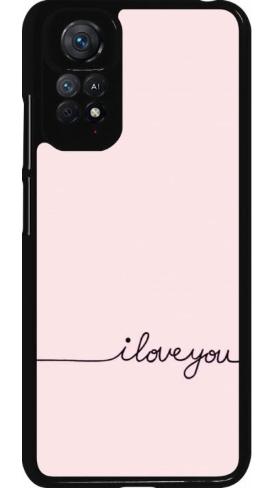 Xiaomi Redmi Note 11 / 11S Case Hülle - Valentine 2023 i love you writing