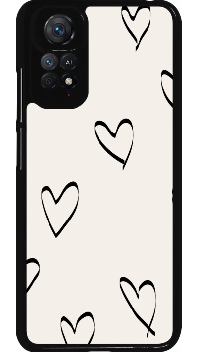 Xiaomi Redmi Note 11 / 11S Case Hülle - Valentine 2023 minimalist hearts