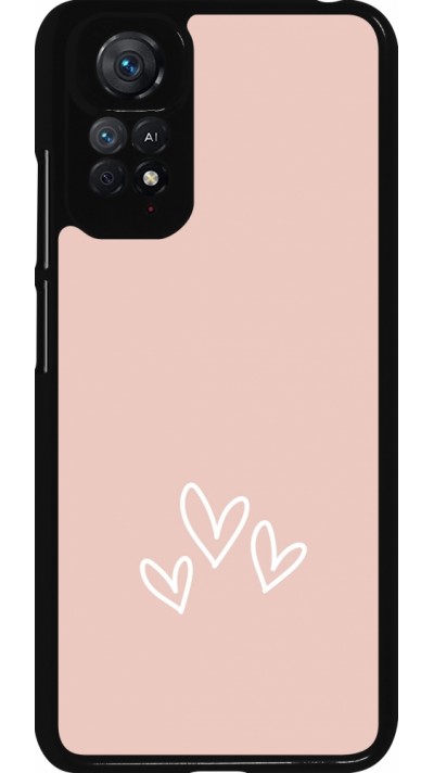 Xiaomi Redmi Note 11 / 11S Case Hülle - Valentine 2023 three minimalist hearts