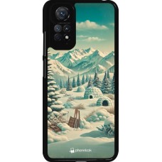 Xiaomi Redmi Note 11 / 11S Case Hülle - Vintage Schneebedeckter Berg Iglu