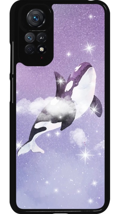 Xiaomi Redmi Note 11 / 11S Case Hülle - Whale in sparking stars