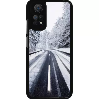 Xiaomi Redmi Note 11 / 11S Case Hülle - Winter 22 Snowy Road