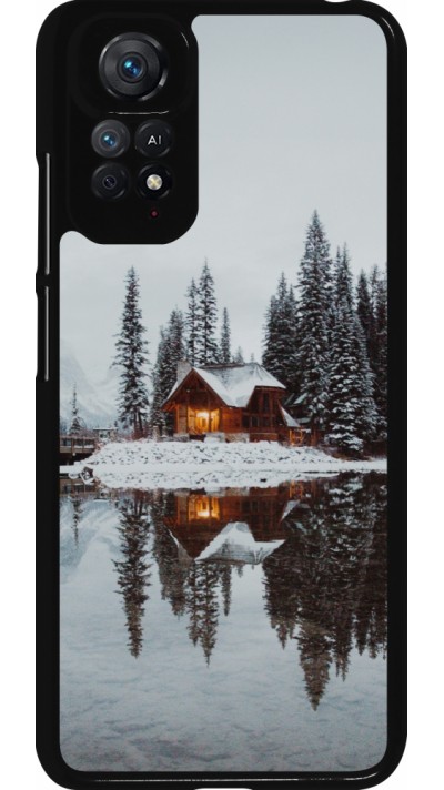 Xiaomi Redmi Note 11 / 11S Case Hülle - Winter 25 Winter house forest afternoon