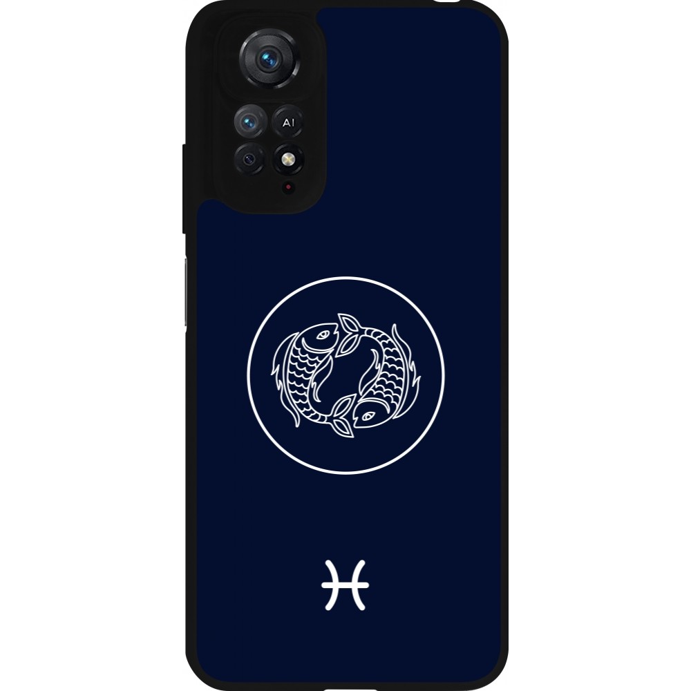 Xiaomi Redmi Note 11 / 11S Case Hülle - Silikon schwarz Astrologie Fische