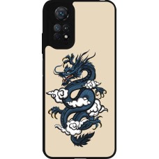 Xiaomi Redmi Note 11 / 11S Case Hülle - Silikon schwarz Blue Dragon Tattoo