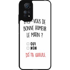Xiaomi Redmi Note 11 / 11S Case Hülle - Silikon schwarz Bonne humeur matin