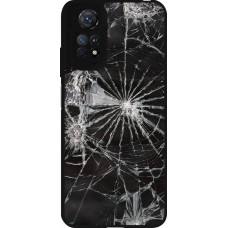 Xiaomi Redmi Note 11 / 11S Case Hülle - Silikon schwarz Broken Screen