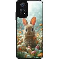 Xiaomi Redmi Note 11 / 11S Case Hülle - Silikon schwarz Easter 2026 Rabbit in the garden