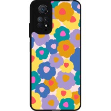Xiaomi Redmi Note 11 / 11S Case Hülle - Silikon schwarz Easter 2024 flower power