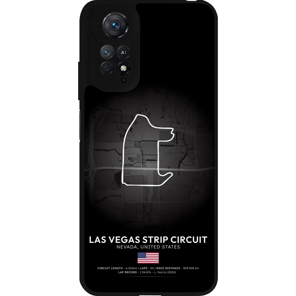 Xiaomi Redmi Note 11 / 11S Case Hülle - Silikon schwarz F1 Track 2025 Las Vegas
