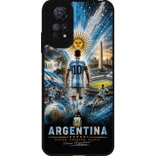 Xiaomi Redmi Note 11 / 11S Case Hülle - Silikon schwarz Fussball Argentinien splash 2026