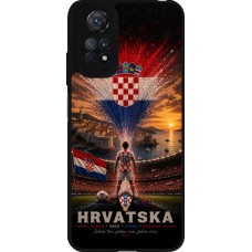 Xiaomi Redmi Note 11 / 11S Case Hülle - Silikon schwarz Fussball Kroatien splash 2026