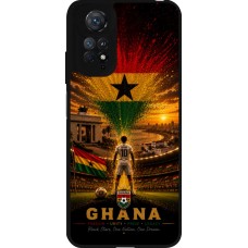 Xiaomi Redmi Note 11 / 11S Case Hülle - Silikon schwarz Fussball Ghana splash 2026
