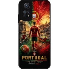 Xiaomi Redmi Note 11 / 11S Case Hülle - Silikon schwarz Fussball Portugal splash 2026