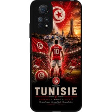 Xiaomi Redmi Note 11 / 11S Case Hülle - Silikon schwarz Fussball Tunesien splash 2026
