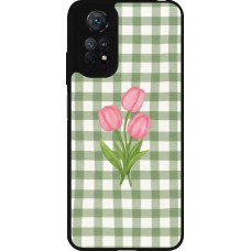 Xiaomi Redmi Note 11 / 11S Case Hülle - Silikon schwarz Green vichy tulips 2026