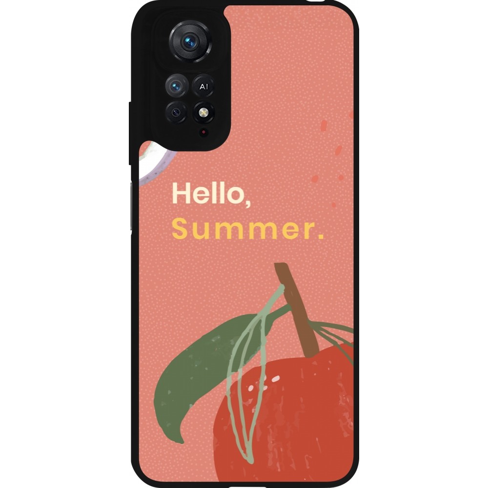 Xiaomi Redmi Note 11 / 11S Case Hülle - Silikon schwarz Summer 2025 Hello summer
