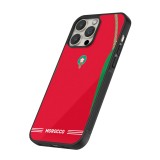 iPhone 12 / 12 Pro Case Hülle - Silikon schwarz Marokko 2026 personalisierbares Fussballtrikot