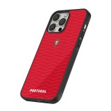 iPhone 12 / 12 Pro Case Hülle - Silikon schwarz Portugal 2026 personalisierbares Fussballtrikot