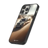 iPhone 12 / 12 Pro Case Hülle - Silikon schwarz Mercedes G Drift Wueste