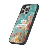 iPhone 12 / 12 Pro Case Hülle - Silikon schwarz Summer 2025 Grow with the flow