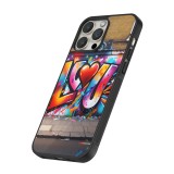 iPhone 12 / 12 Pro Case Hülle - Silikon schwarz Valentin 2025 Liebe U Tag
