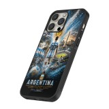iPhone 12 Pro Max Case Hülle - Silikon schwarz Fussball Argentinien splash 2026