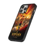 iPhone 12 Pro Max Case Hülle - Silikon schwarz Fussball Espanien splash 2026