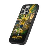 iPhone 13 Pro Max Case Hülle - Silikon schwarz Fussball Brasilien splash 2026